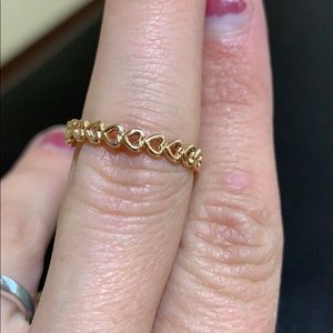 Linked love pandora ring rose
